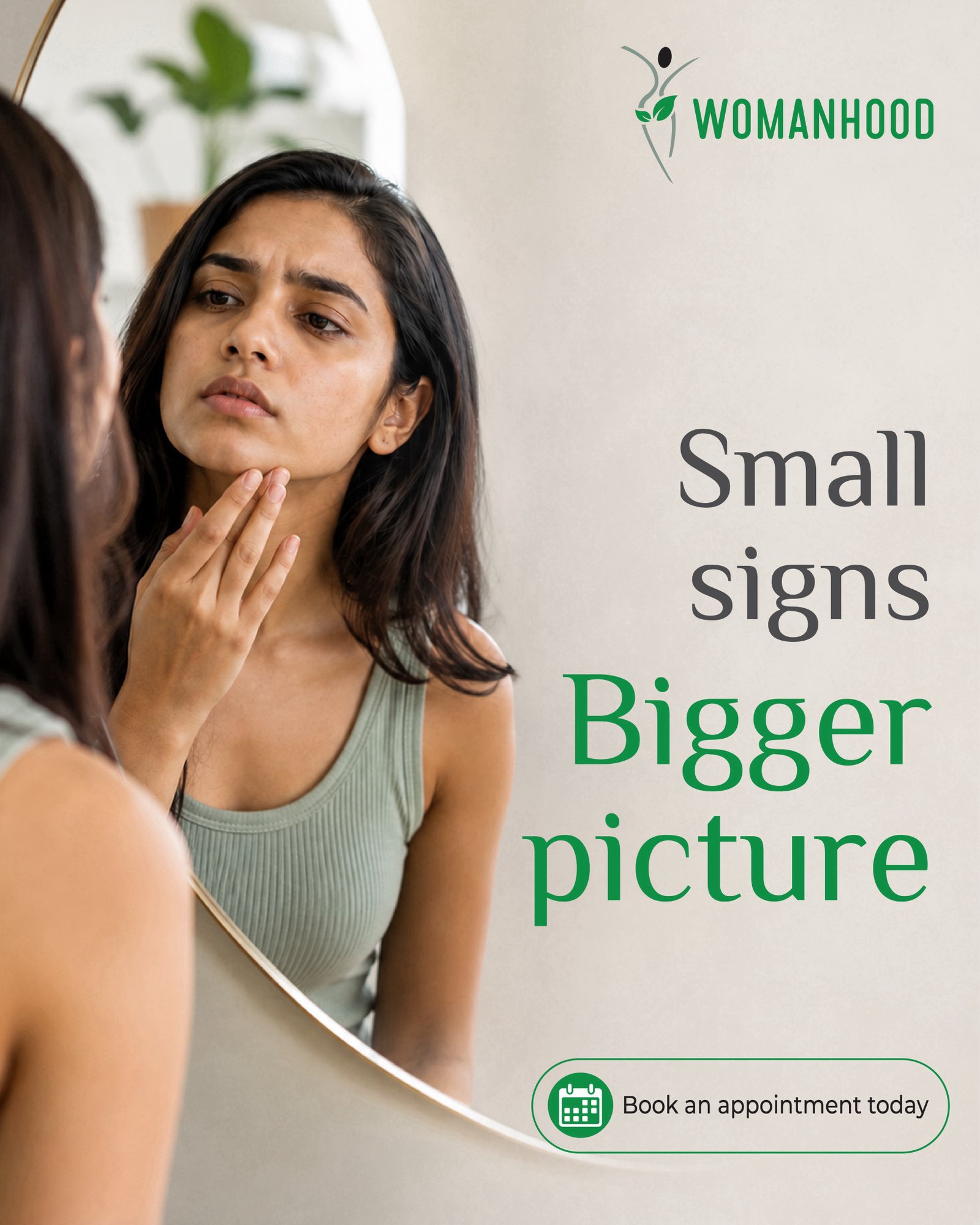Breakouts, hair changes, energy dips, mood shifts. One maybe nothing. Several are worth a conversation. Book an appointment now.

[health, mood shifts, wellness]
.
.
#womanhood #lıstentoyourbody #wellnessforwomen #yourhealthmatters #bookappointmentnow